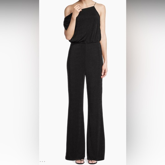 NEW MISHA MOURA JUMPSUIT SIZE 2 Elegant Black - Picture 1 of 13